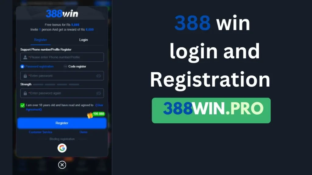 How to Register and Create an Account on 388win Game