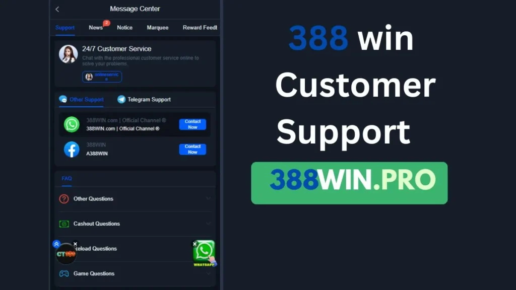 388win customer support