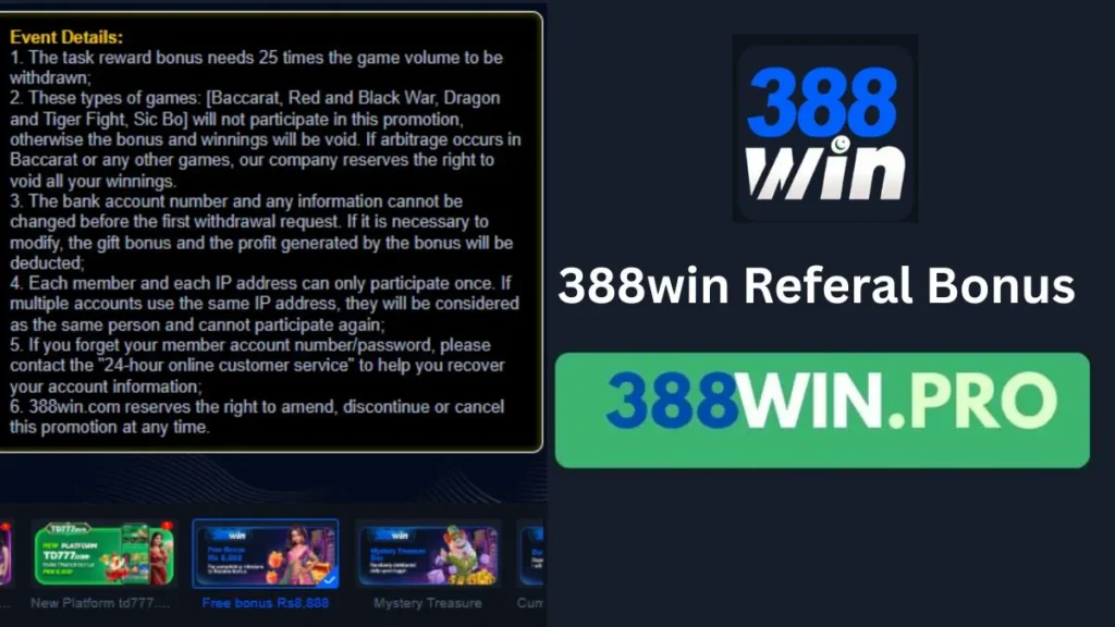 388win game Referral Program, Invite Friends